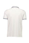 Back image of the S/s contrast polo in white, by brand Lindbergh