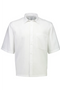 Front image of the Solid dobby s/s shirt in white, by brand Lindbergh