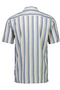 Back image of the Striped s/s shirt in blue, by brand Lindbergh