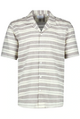 Image of STRIPED STRUCTURE S/S SHIRT in sand, by brand LINDBERGH
