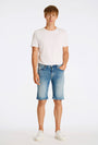 Image of SUPERFLEX DENIM SHORTS in dark denim, by brand LINDBERGH