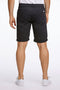 Back image of a model wearing the Superflex relaxed fit chino shorts in black, by brand Lindbergh
