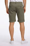 Back image of a model wearing the Superflex relaxed fit chino shorts in khaki, by brand Lindbergh