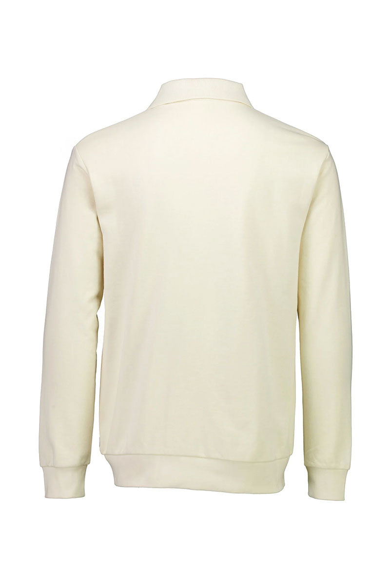 Back image of Lindbergh sweat cardigan in beige, by brand Lindbergh