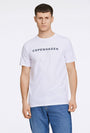 Image of LINDBERGH LOGO PRINT SS TSHIRT in white, by brand LINDBERGH
