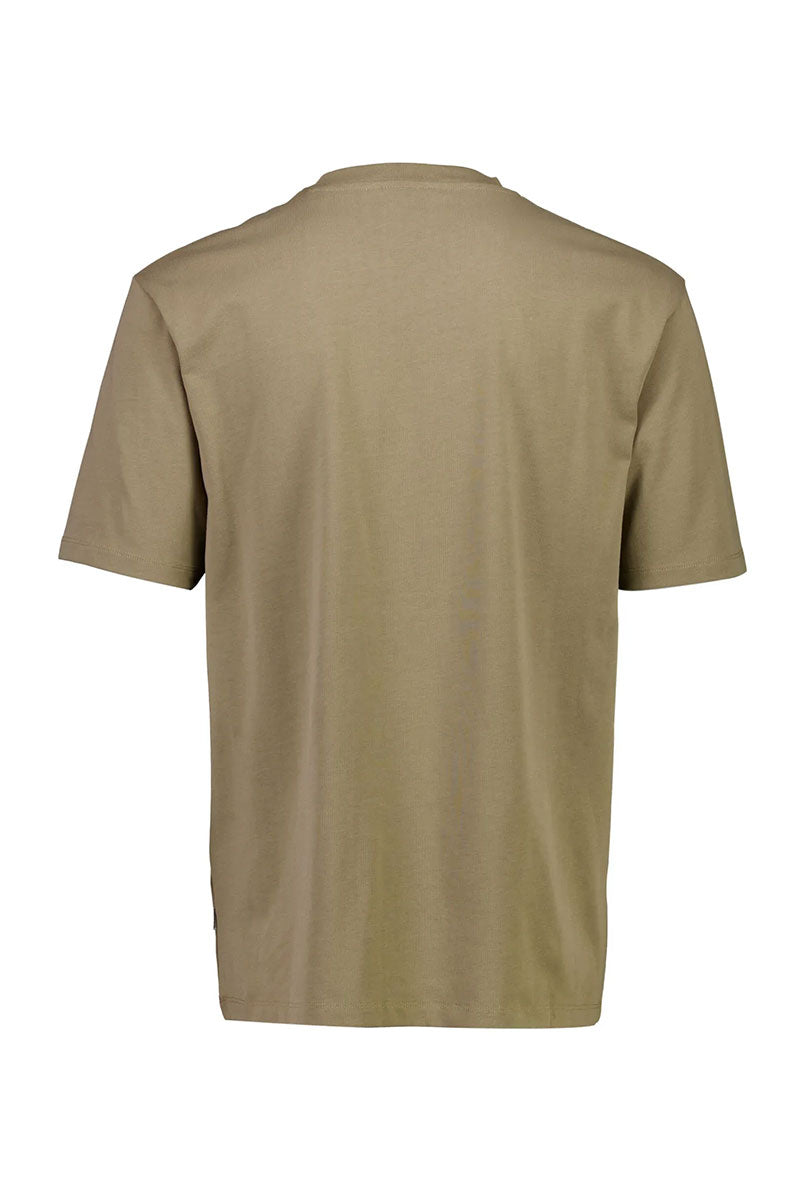 Back image of Oneck oversize tshirt in stone, by brand Lindbergh