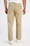 Back image of a model wearing the Superflex chino pants in sand, by brand Lindbergh