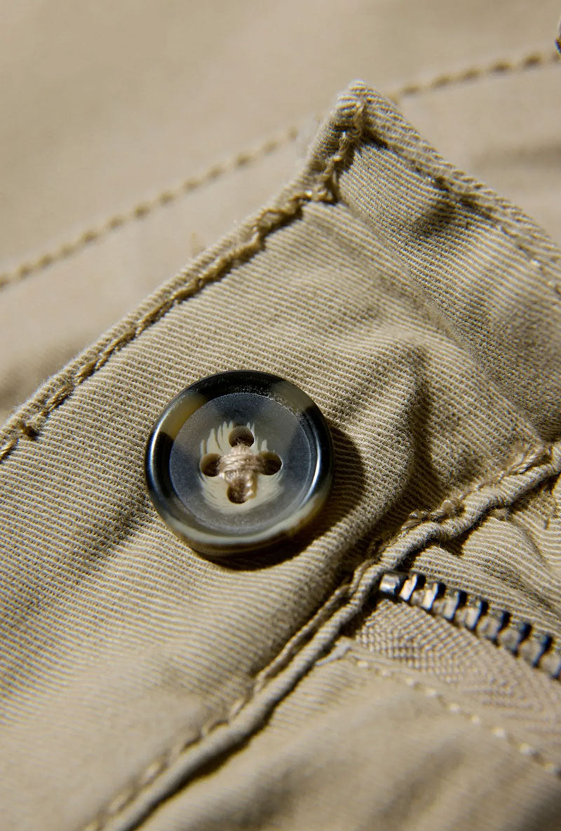 Detail image of Superflex chino pants in sand, by brand Lindbergh