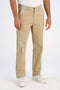 Front image of a model wearing Superflex chino pants in sand, by brand Lindbergh