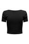 Back image of the Only betty s/s top in black, by brand Only
