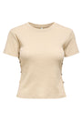 Image of CARLA GLITTER S/S TOP in gold, by brand ONLY