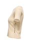 Side image of the Carla glitter s/s top in gold, by brand Only