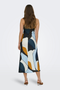 Back image of the Chigo sleeveless slip midi dress in multi, by brand Only