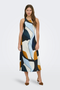 Front image of Chigo sleeveless slip midi dress in multi, by brand Only
