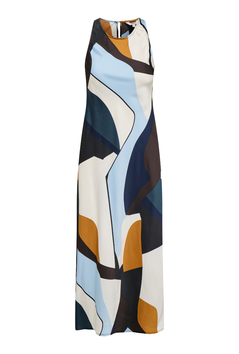 Front image of Chigo sleeveless slip midi dress in multi, by brand Only