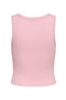 Back image of the Only easy s/l tank top in pink, by brand Only