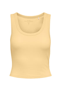 Front image of the Only easy s/l tank top in yellow, by brand Only