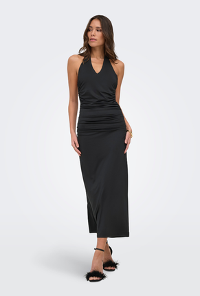 Front image of Gina sleeveless long dress in black, by brand Only