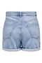 Back image of the Josephine stretch shorts in denim, by brand Only