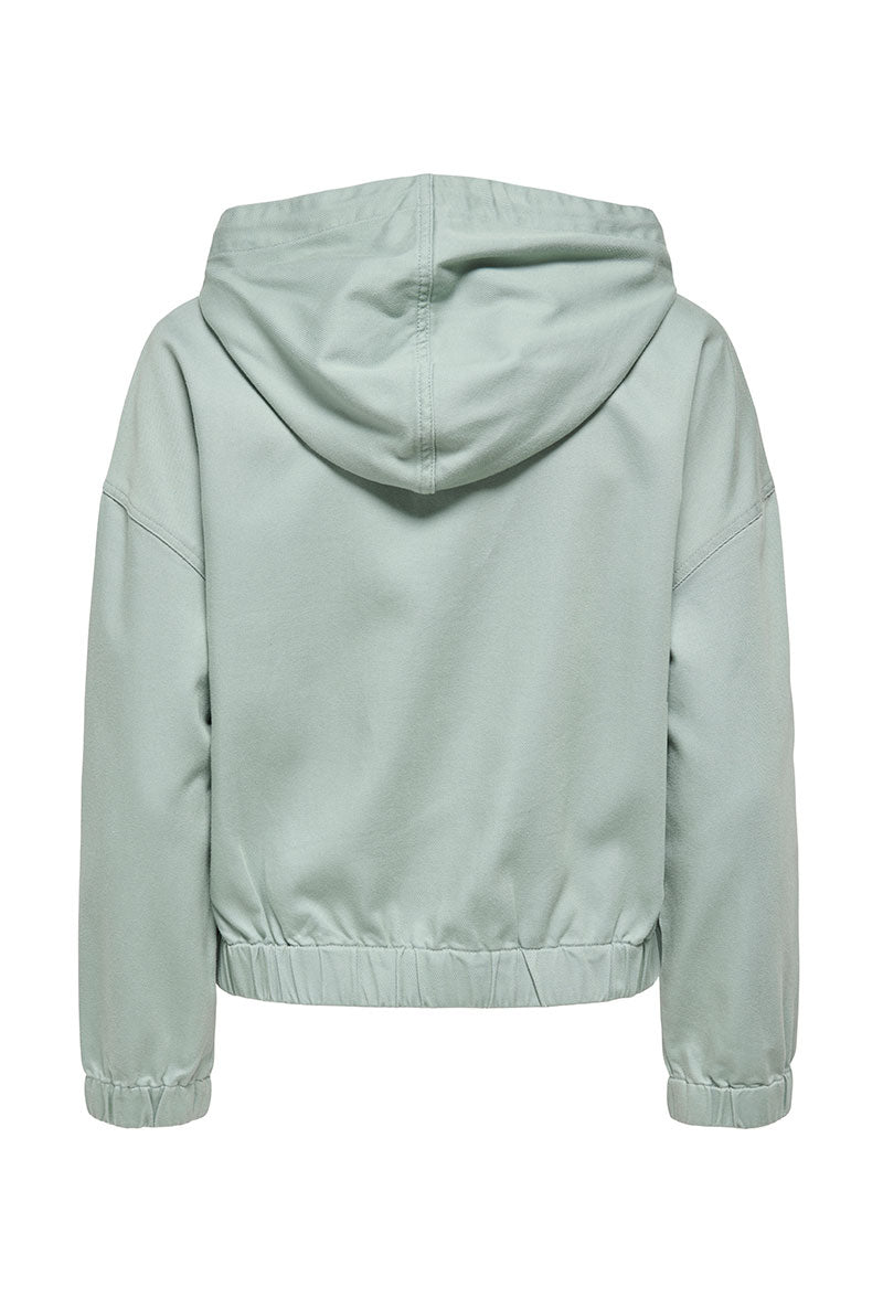 Back image of Kenzie soft life jacket in light green, by brand Only