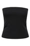 Front image of Kiss s/l tube top in black, by brand Only