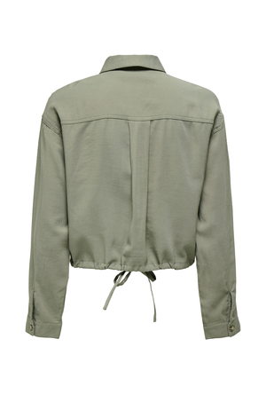Back image of the Laris life jacket in olive, by brand Only