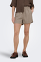 Front image of the Laris life pull up shorts in light brown, by brand Only