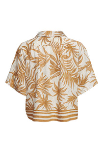 Back image of the Lizzy s/s shirt in off white, by brand Only