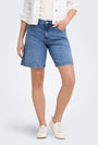 Image of LUMI MW MOM SHORTS in denim, by brand ONLY