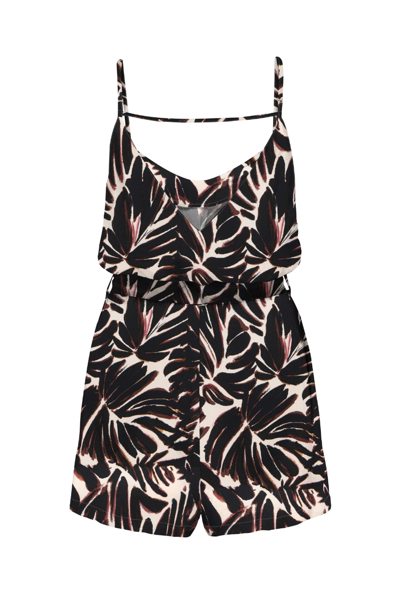 Back image of Nova life meyer playsuit in black, by brand Only