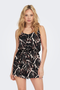 Front image of Nova life meyer playsuit in black, by brand Only