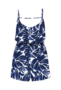 Back image of the Nova life meyer playsuit in navy, by brand Only
