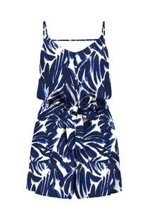 Front image of the Nova life meyer playsuit in navy, by brand Only