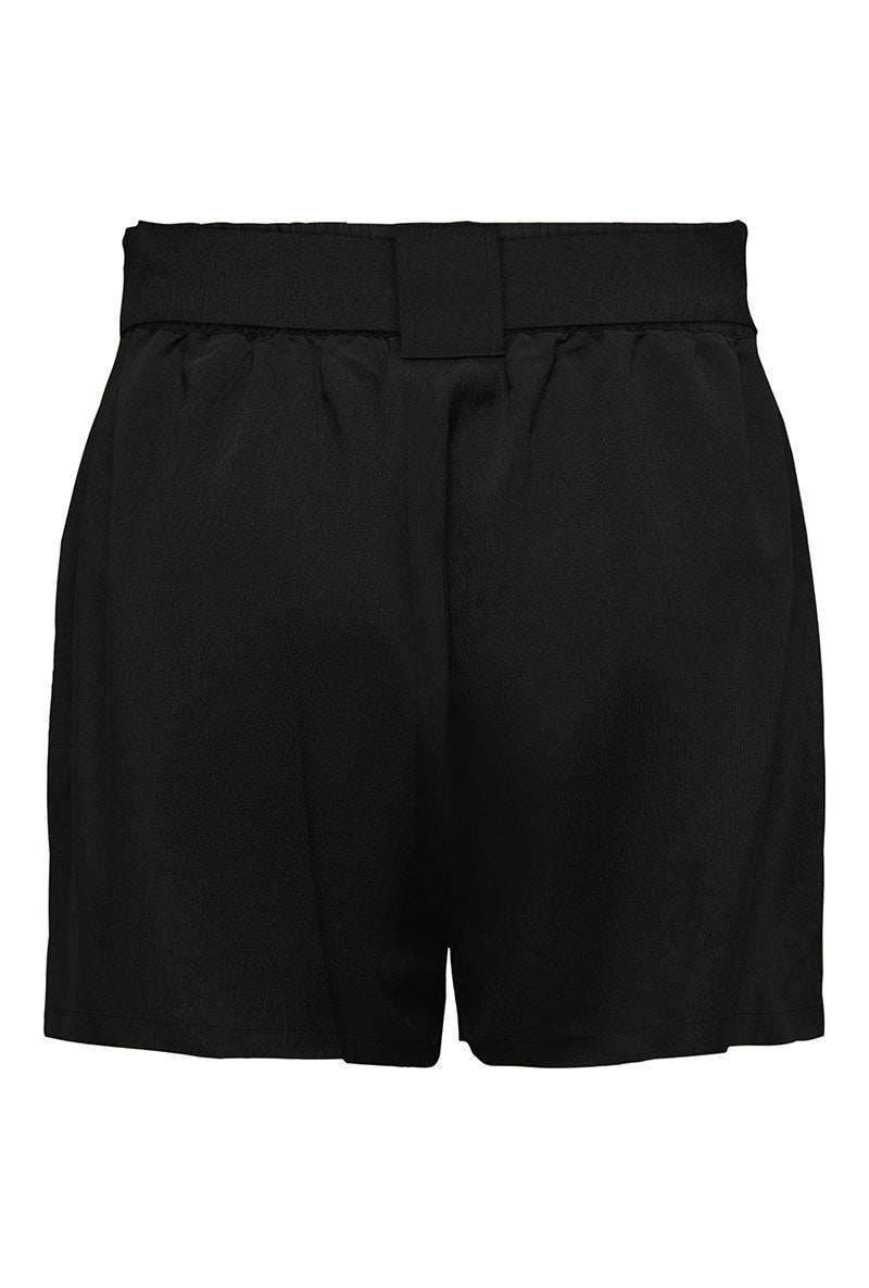 Back image of Only nova life talia shorts in black, by brand Only