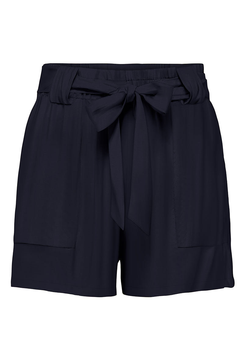 Front image of Only nova life talia shorts in navy, by brand Only