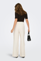 Back image of the Tila life highwaist belt trousers in cream, by brand Only