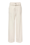 Front image of the Tila life highwaist belt trousers in cream, by brand Only