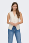 Front image of the Tila life waistcoat in off white, by brand Only