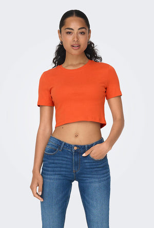 ONLY TALMA SS CROPPED TOP