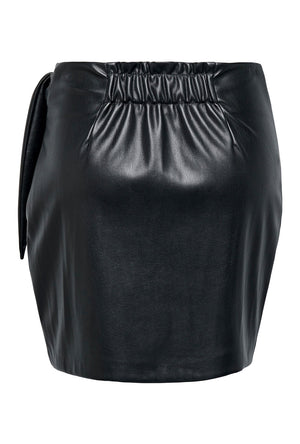ONLY MIA FAUX LEATHER KNOT SKIRT