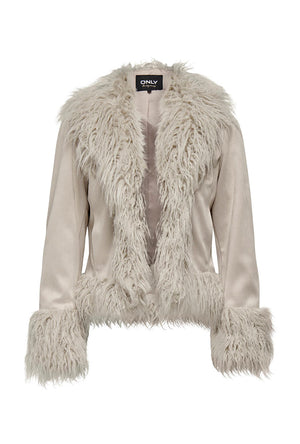 ONLY JULIA FAUX SUEDE MIX JACKET