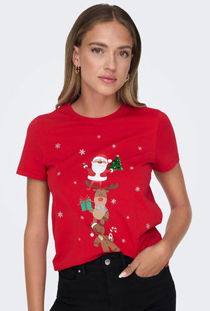 ONLY FRIENDS CHRISTMAS SS TOP