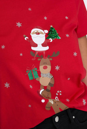ONLY FRIENDS CHRISTMAS SS TOP