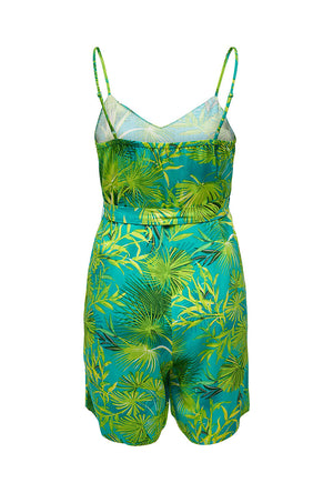 ONLY ALMA AOP FRILL PLAYSUIT