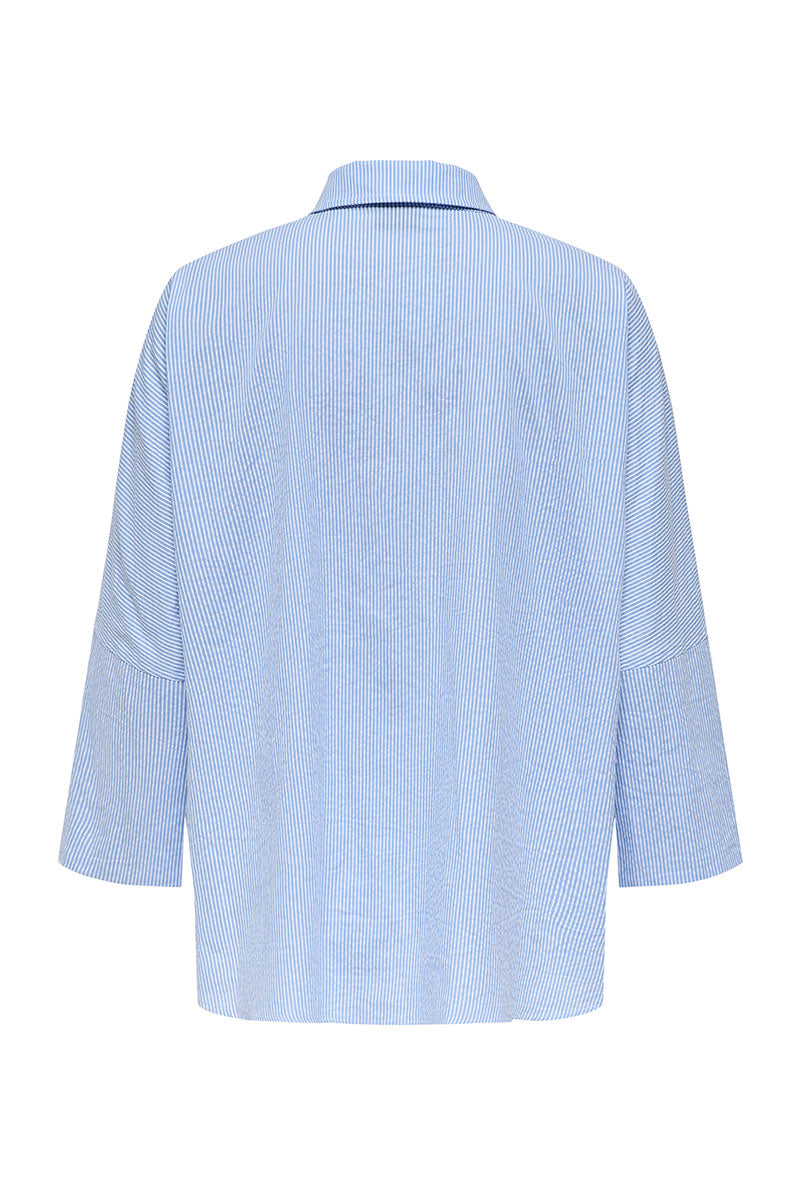 Back image of Augusta s/s shirt in light blue, by brand Only