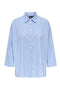 Front image of the Augusta s/s shirt in light blue, by brand Only