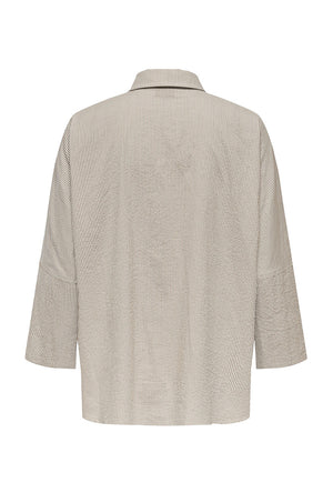 Back image of the Augusta s/s shirt in stone, by brand Only