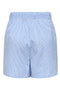 Back image of the Augusta shorts in light blue, by brand Only