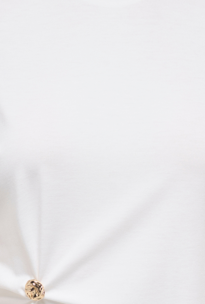 Detail image  of Only elena s/s detail top in off white, by brand Only