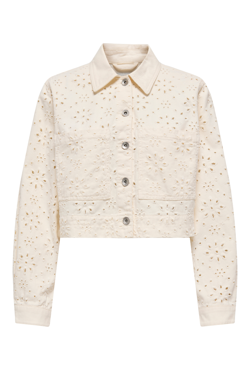 Product image of Only elsa crochet short jacket in off white, by brand Only